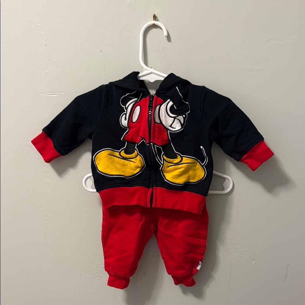 Disney Baby Mickey Mouse Sweatsuit | Size 0-3 months